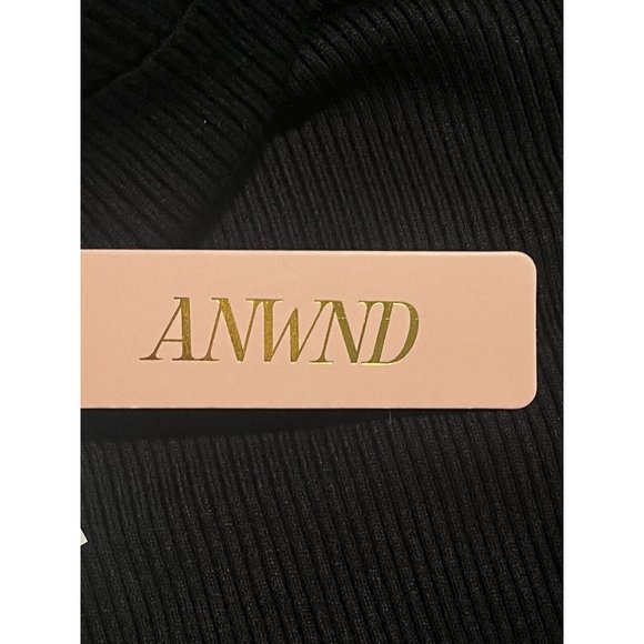 Forever 21 ANWND Women’s Black Ribbed Turtleneck Sweater Long Sleeve Top Med NEW - Picture 6 of 10